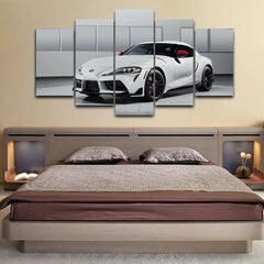 Supra White Sports Car Wall Art Canvas Printing Decor