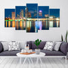 Image of Tampa Florida Downtown Skyline Wall Art Canvas Printing Decor