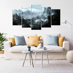 The Elder Scrolls Skyrim Game Wall Art Canvas Printing Decor