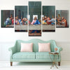 Image of The Last Supper Wall Art Canvas Printing - 5 Panels
