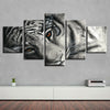 Image of Tiger Eye With Butterfly Wings Wall Art Canvas Printing Decor