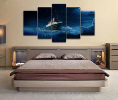 Titanic Ice burg Ship Wall Art Canvas Printing Decor