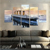 Image of Titanic Ship Nautical Ocean Wall Art Canvas Printing Decor