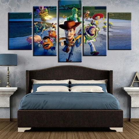 Toy Story Characters Wall Art Canvas Printing Decor