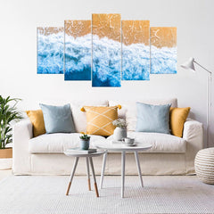 Tropical Beach Ocean Palm Coast Florida Wall Art Canvas Printing Decor