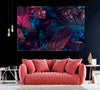Image of Tropical Palm Leaves Wall Art Decor Canvas Printing-1Panel