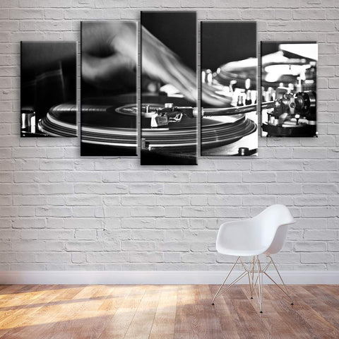 Turntable Record Deck Wall Art Canvas Printing Decor