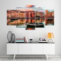 Venice cityscape Italy Skyline Boat Wall Art Canvas Printing Decor