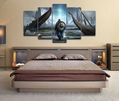 Viking Warrior Battle Wall Art Canvas Printing Decor