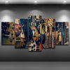 Image of Vintage Guitars Musical Instrument Wall Art Canvas Printing Decor