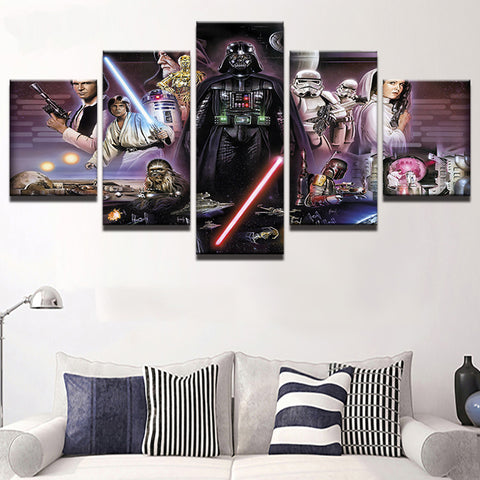 Star Wars wall art decor design hanging decoration home office artwork - BlueArtDecor
