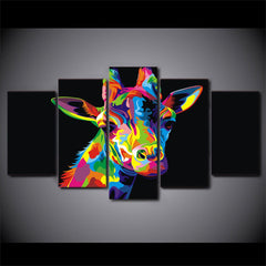 Watercolor Giraffe Wall Art Canvas Printing Decor