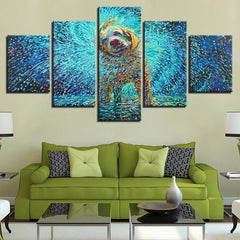 Wet Dog Shaking Water Abstract Wall Art Canvas Printing Decor