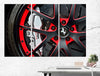 Image of Wheel Ferrari Sport Car Wall Art Canvas Printing Decor