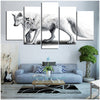 Image of White Wolf Wall Art Canvas Printing Decor