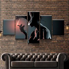 Women Smoke Cigar Wall Art Canvas Printing Decor