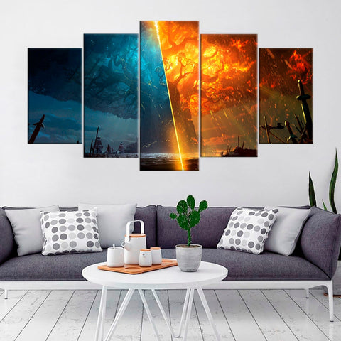 World of Warcraft Battle for Azeroth Wall Art Canvas Printing Decor