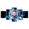 Image of Chicago Cubs Team Wall Art Canvas Printing - 5 Panels