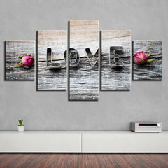 love Letter Wall Art Canvas Printing Decor