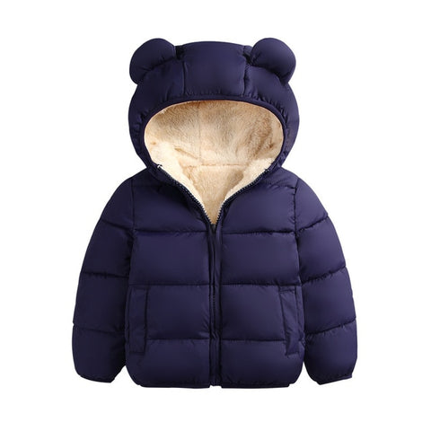 Hooded coat winter cute jacket outerwear - BlueArtDecor