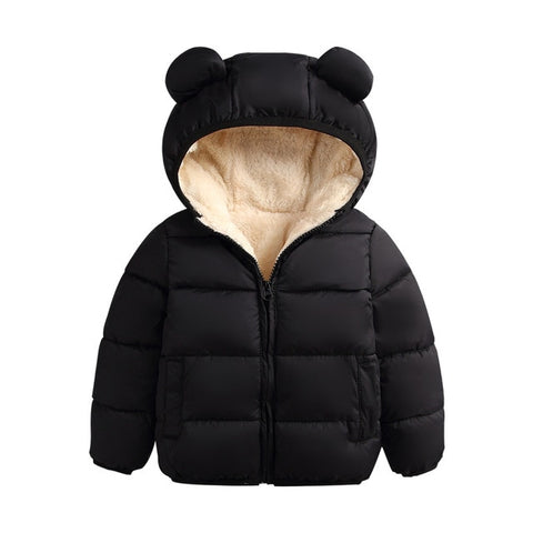 Hooded coat winter cute jacket outerwear - BlueArtDecor