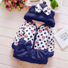 Image of Hooded coat winter cute jacket outerwear - BlueArtDecor