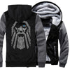 Image of Odin Vikings wool hoodies jacket sweatshirt - BlueArtDecor