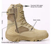 Image of Men Military Boots Tactical Desert Combat Army Work Shoes