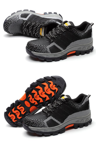 Men Work Safety Shoe Steel Toe Casual Mesh Breathable
