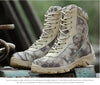 Image of Men Military Tactical Boots Waterproof Leather Safety Work Shoes Combat