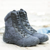 Image of Men Military Tactical Boots Waterproof Leather Safety Work Shoes Combat