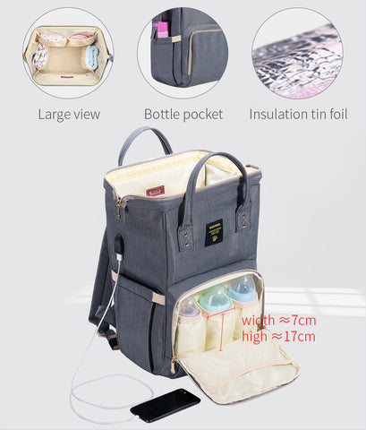 Mummy Maternity Diaper Nursing bag travel nappy backpack - BlueArtDecor
