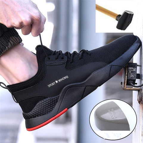 Men's Work Safety Shoes Steel Toe Cap Outdoor Lightweight