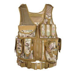 Tactical Military Assault Shooting Hunting Vest with Holster