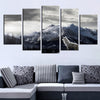 Image of Wolf In Snow Mountain Wall Art Canvas Printing