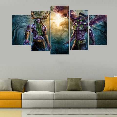World Of Warcraft Game Wall Art Canvas Printing