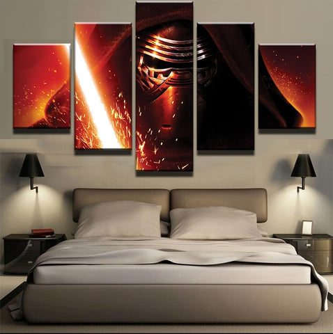 Star Wars Darth Vader Lightsaber Wall Art Decor Canvas Printing - BlueArtDecor