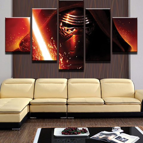 Star Wars Darth Vader Lightsaber Wall Art Decor Canvas Printing - BlueArtDecor
