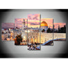 Image of Jerusalem Sunset Landscape Wall Art Decor Canvas Printing - BlueArtDecor