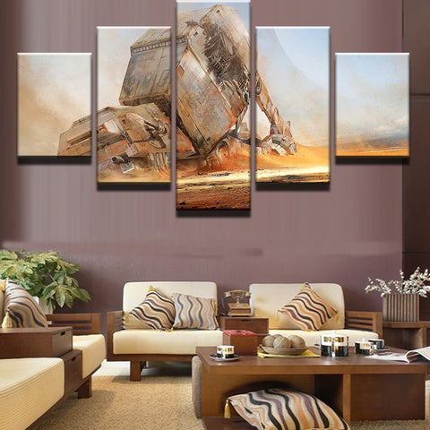 Star Wars Desert Fighter wall art decor design hanging decoration home office artwork - BlueArtDecor