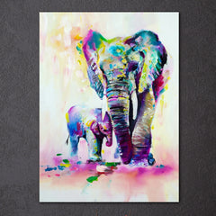 Elephant Baby Love Wall Art Decor Canvas Printing