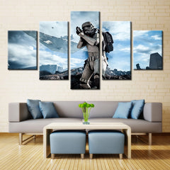 Star Wars Imperial Stormtrooper Wall Art Decor Canvas Printing - BlueArtDecor