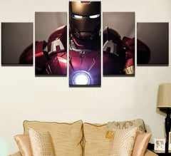 Superhero Movie Iron Man Wall Art Decor Canvas Printing - BlueArtDecor