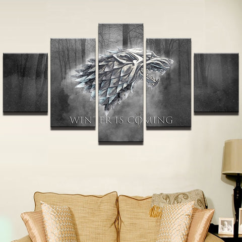 Winter Is Coming Game Of Thrones Wall Art Decor - BlueArtDecor