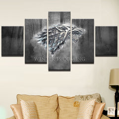 Winter Is Coming Game Of Thrones Wall Art Decor
