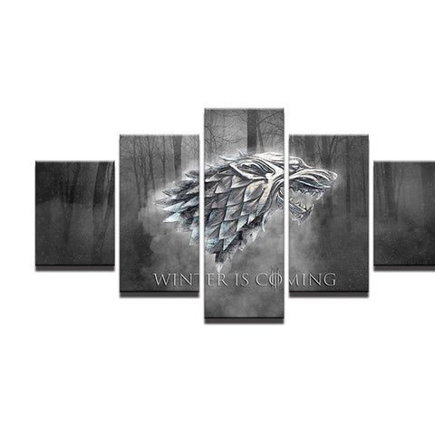 Winter Is Coming Game Of Thrones Wall Art Decor - BlueArtDecor