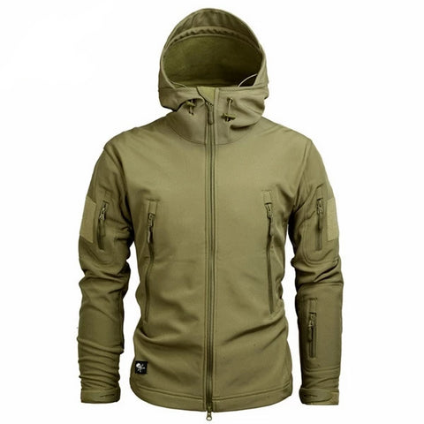 Men's Military Camouflage Fleece Jacket Army Tactical Clothing