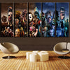 Image of Horror Movie Characters Wall Art Decor Canvas Printing - BlueArtDecor