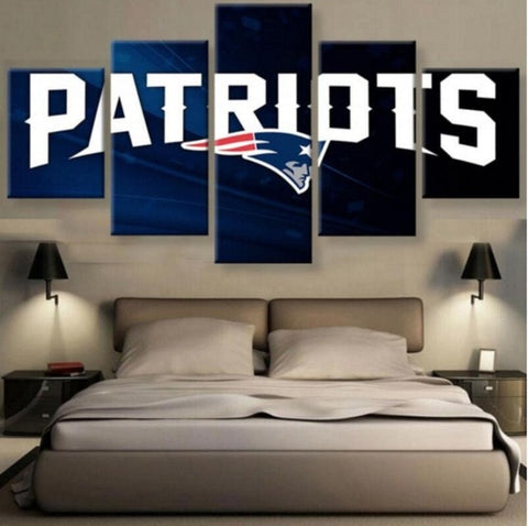 New England Patriots Sports Team Wall Art Decor Canvas Printing - BlueArtDecor