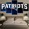 Image of New England Patriots Sports Team Wall Art Decor Canvas Printing - BlueArtDecor